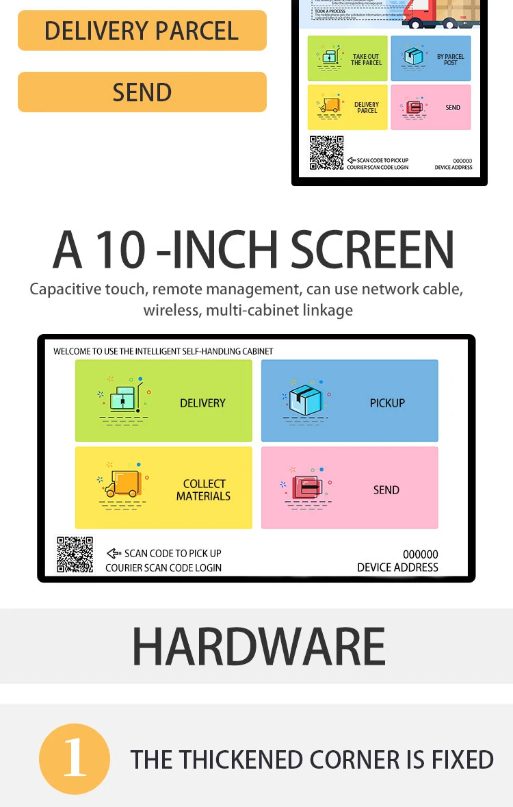 Manufacturing Steel Smart Parcel Delivery Locker for Apartment Community