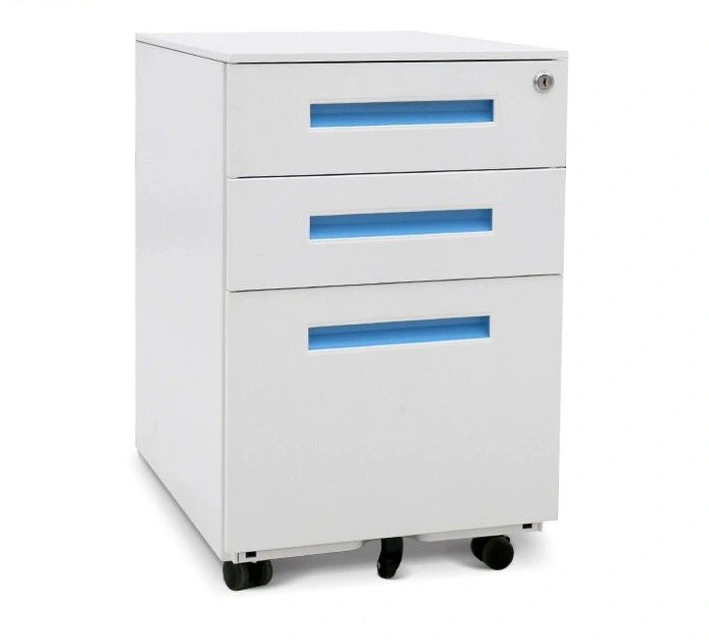 (SZ-FC037) High Quality Furniture Metal 3 Three Drawer Mobile Cabinet Pedestal