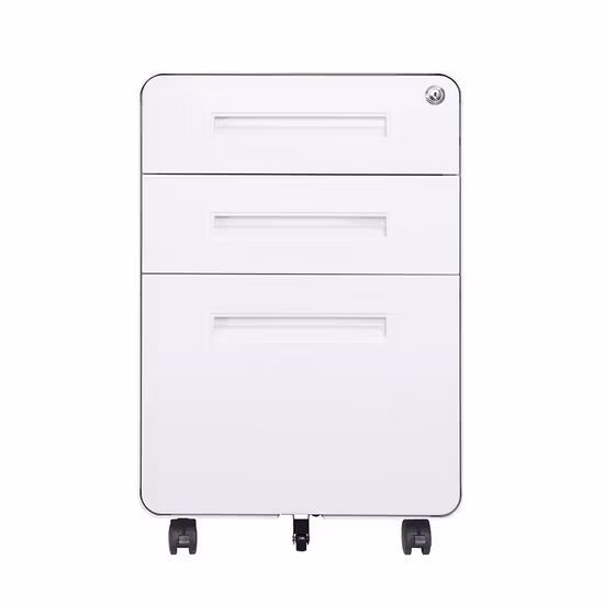 Mobile portaoggetti moderno per fiori in legno per casa e ufficio, piedistallo mobile a 3 cassetti