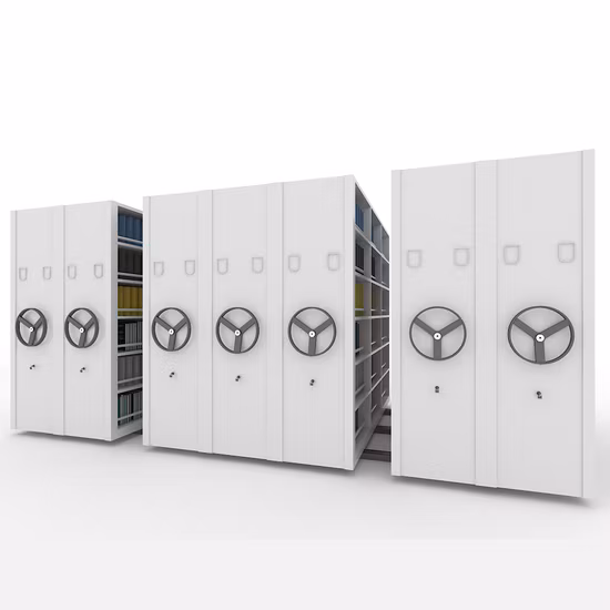 Scaffalatura mobile di massa Armadietto mobile compatto per classificatore in metallo Ripiani mobili in acciaio